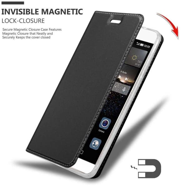 Huawei P8 Suojakotelo Suojakuori Lompakkokotelo Matkapuhelinkotelo jossa magneettisuljenta, jalusta-toiminto ja korttitasku