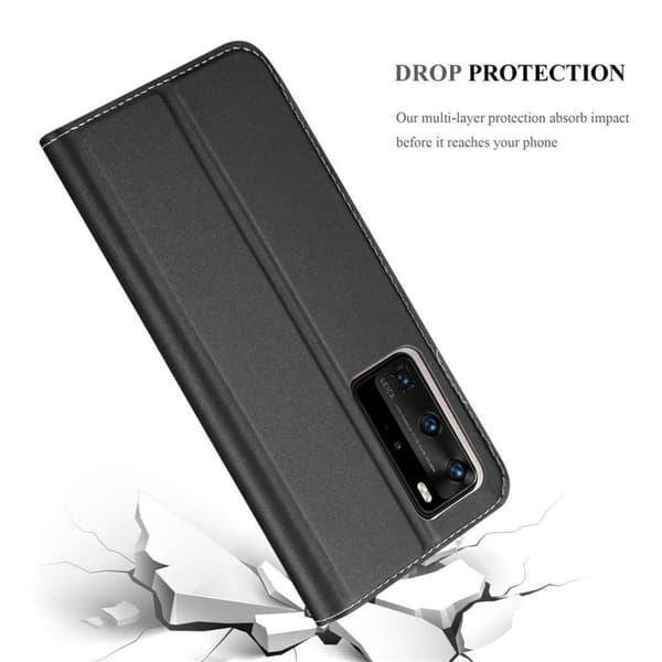 Huawei P40 PRO / P40 PRO+ Skal Fodral med magnetisk stängning, ståfunktion och kortficka Mobilskydd