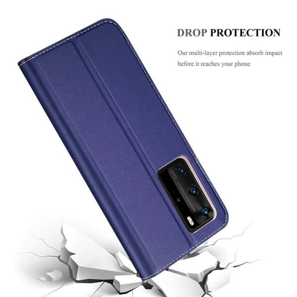 Huawei P40 PRO / P40 PRO+ Skal Fodral med magnetisk stängning, ståfunktion och kortficka Mobilskydd