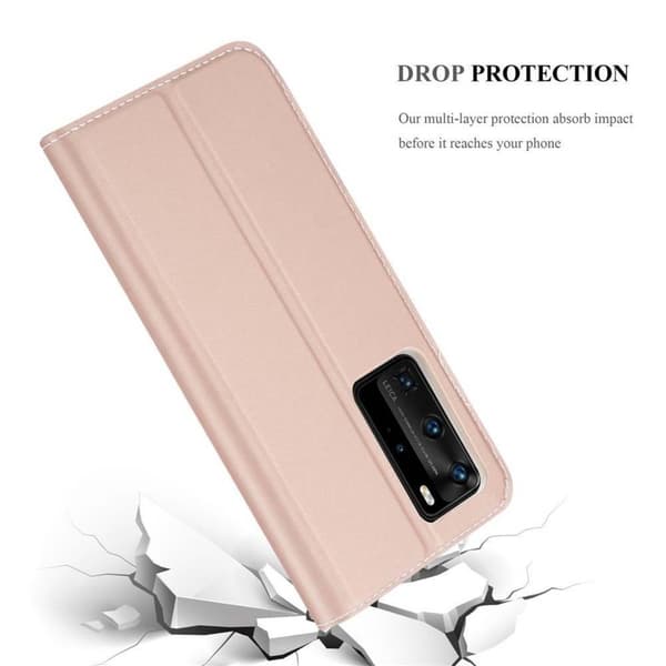 Deksel til Huawei P40 PRO / P40 PRO+ Lommebokdeksel med magnetisk lukking, stativfunksjon og kortlomme