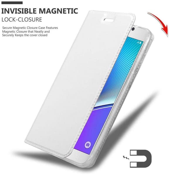 Samsung Galaxy NOTE 5 Suojakotelo Suojakuori Lompakkokotelo Matkapuhelinkotelo jossa magneettisuljenta, jalusta-toiminto ja korttitasku