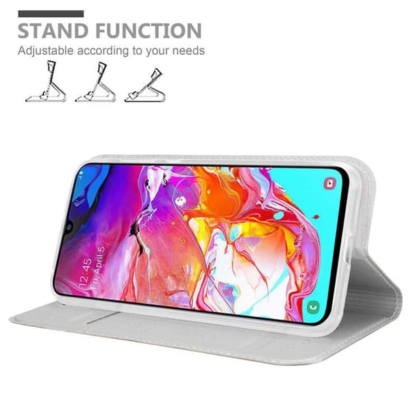 Deksel til Samsung Galaxy A70 / A70s Lommebokdeksel med magnetisk lukking, stativfunksjon og kortlomme