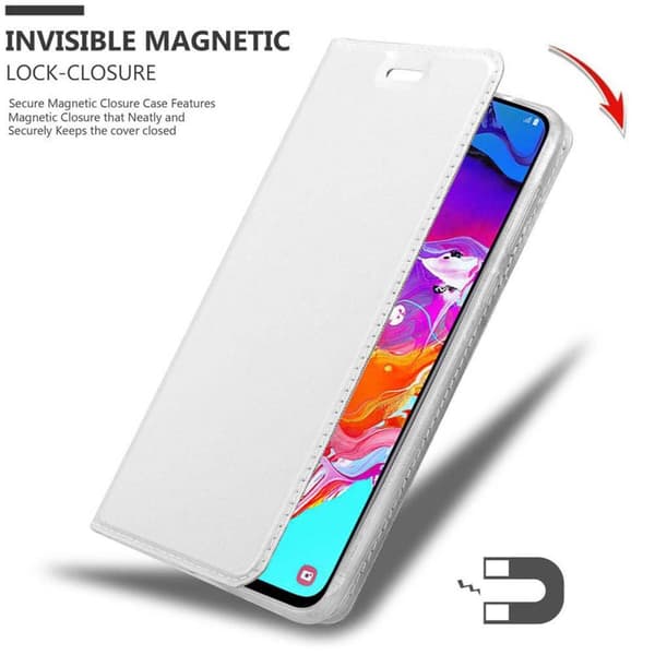 Deksel til Samsung Galaxy A70 / A70s Lommebokdeksel med magnetisk lukking, stativfunksjon og kortlomme
