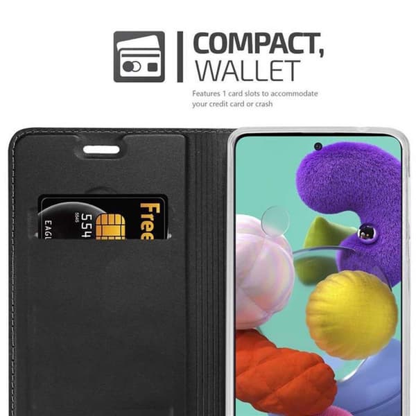 Samsung Galaxy A51 4G / M40s Suojakotelo Suojakuori Lompakkokotelo Matkapuhelinkotelo jossa magneettisuljenta, jalusta-toiminto ja korttitasku
