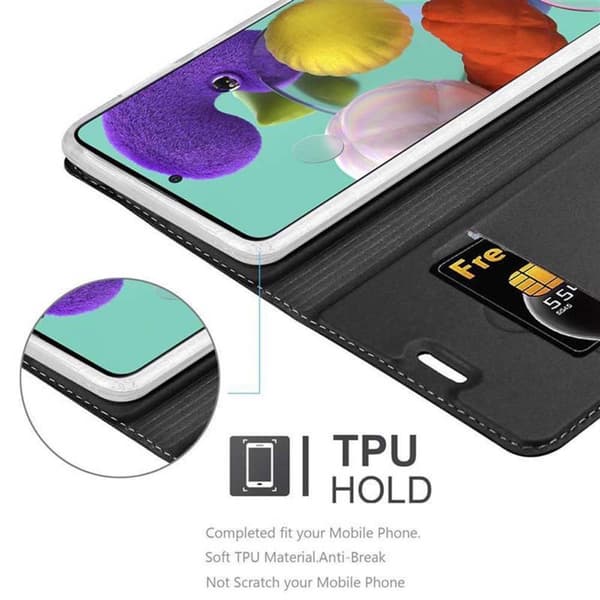 Samsung Galaxy A51 4G / M40s Suojakotelo Suojakuori Lompakkokotelo Matkapuhelinkotelo jossa magneettisuljenta, jalusta-toiminto ja korttitasku