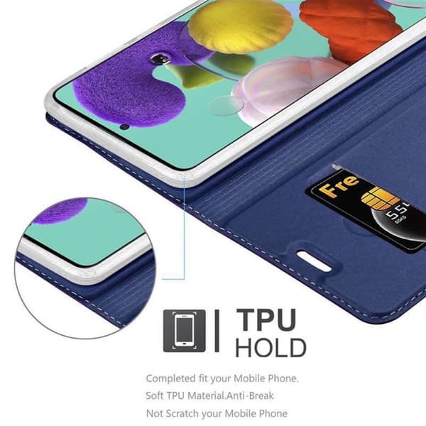 Samsung Galaxy A51 4G / M40s Suojakotelo Suojakuori Lompakkokotelo Matkapuhelinkotelo jossa magneettisuljenta, jalusta-toiminto ja korttitasku