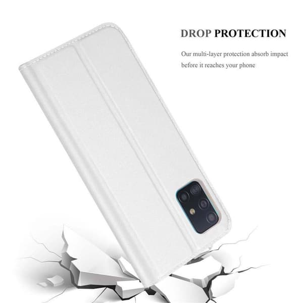 Deksel til Samsung Galaxy A51 4G / M40s Lommebokdeksel med magnetisk lukking, stativfunksjon og kortlomme