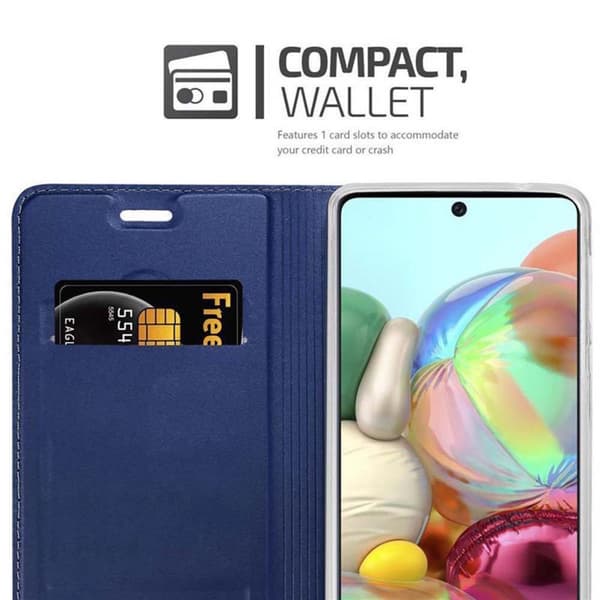 Samsung Galaxy A71 4G Suojakotelo Suojakuori Lompakkokotelo Matkapuhelinkotelo jossa magneettisuljenta, jalusta-toiminto ja korttitasku
