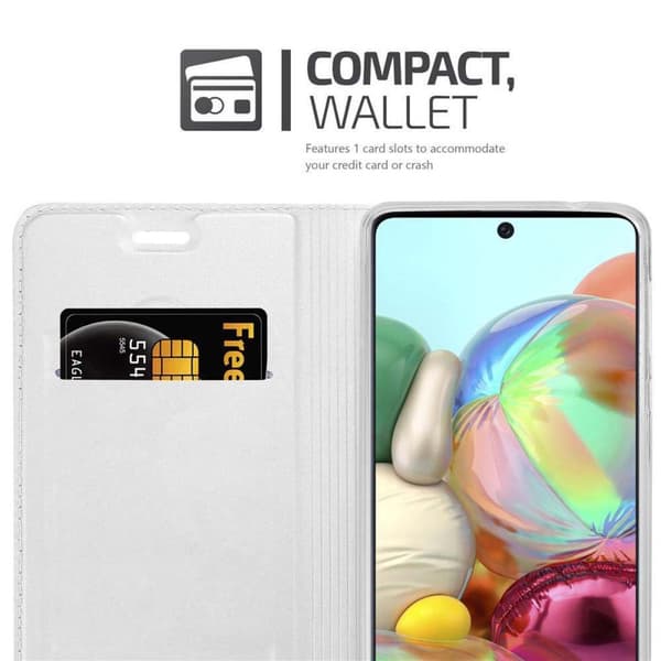 Samsung Galaxy A71 4G Suojakotelo Suojakuori Lompakkokotelo Matkapuhelinkotelo jossa magneettisuljenta, jalusta-toiminto ja korttitasku