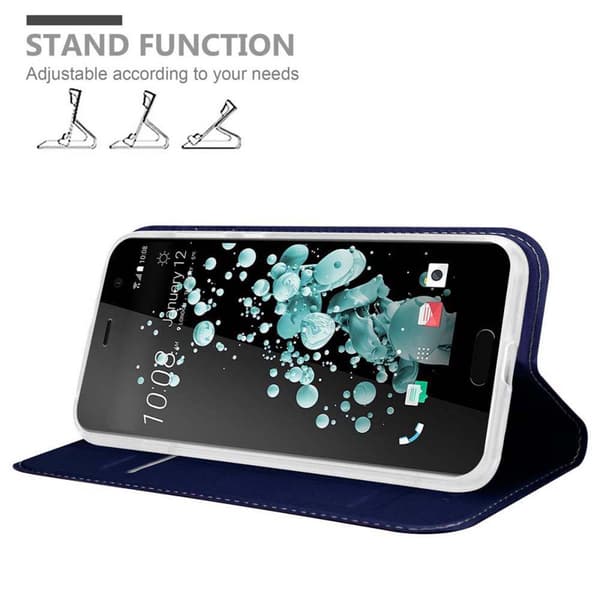 HTC U PLAY Skal Fodral med magnetisk stängning, ståfunktion och kortficka Mobilskydd
