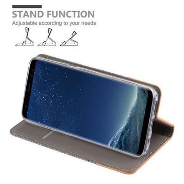 Samsung Galaxy S8 Suojakotelo Suojakuori Lompakkokotelo Matkapuhelinkotelo jossa magneettisuljenta, jalusta-toiminto ja korttitasku