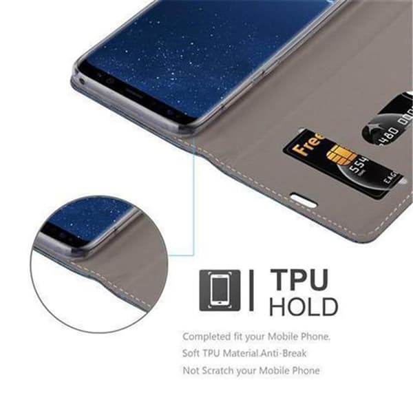 Samsung Galaxy S8 Suojakotelo Suojakuori Lompakkokotelo Matkapuhelinkotelo jossa magneettisuljenta, jalusta-toiminto ja korttitasku