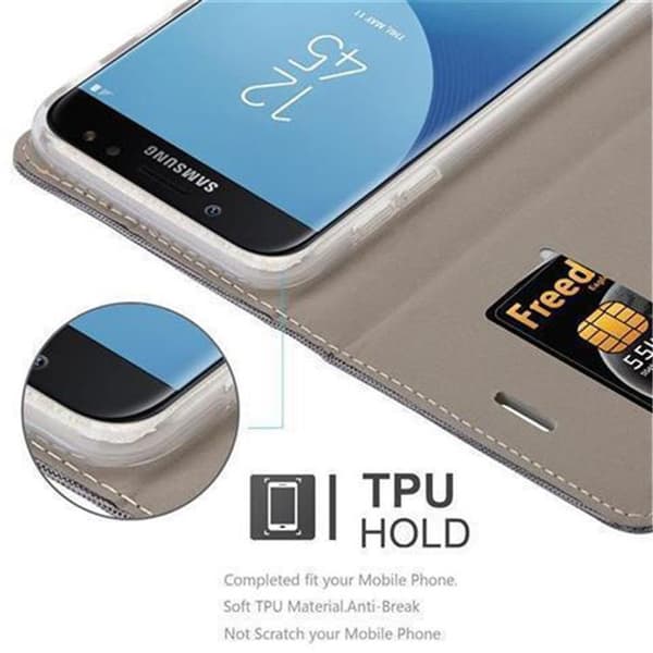Samsung Galaxy J5 2017 Skal Plånboksfodral med magnetisk stängning, ståfunktion och kortficka