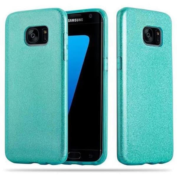 Samsung Galaxy S7 EDGE Cover Etui Case () STJERNESTØV TURKIS