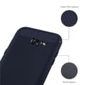 Miniatyrbilde 5 av 6: Deksel til Samsung Galaxy A3 2017 Beskyttelsesdeksel av fleksibelt TPU-silikon i rustfritt stål-karbonfiberutseende