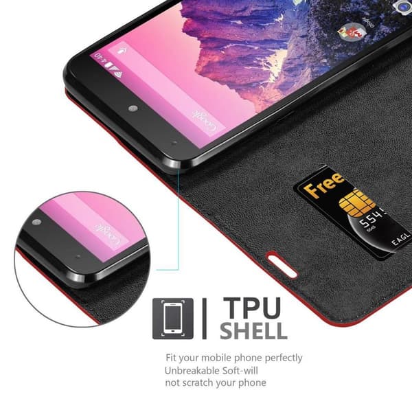 Lommebokdeksel til LG Google NEXUS 5 Deksel med magnetisk lukking, stativfunksjon og kortlomme