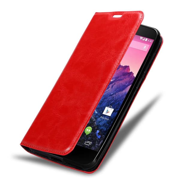 Lommebokdeksel til LG Google NEXUS 5 Deksel med magnetisk lukking, stativfunksjon og kortlomme