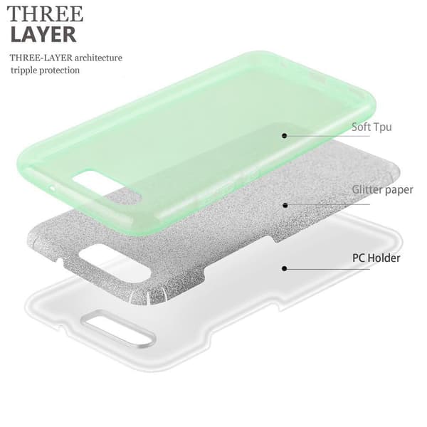 Silikondeksel til Huawei P10 Glitterdesign