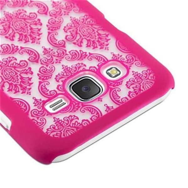 Samsung Galaxy J5 2015 Suojakuori Suojakotelo Flowers Paisley Henna Design naarmuja ja kolhuja vastaan