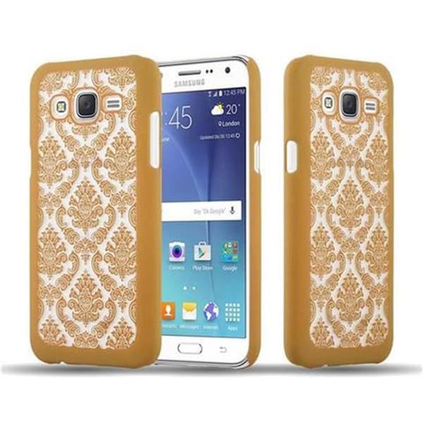 Samsung Galaxy J5 2015 Suojakuori Suojakotelo Flowers Paisley Henna Design naarmuja ja kolhuja vastaan