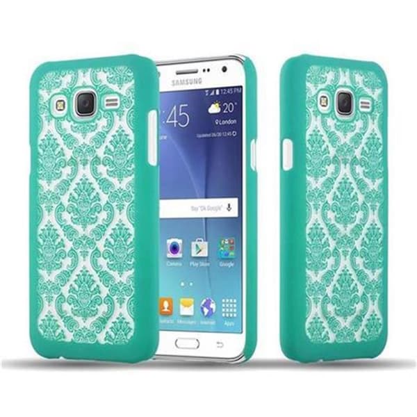 Samsung Galaxy J5 2015 Suojakuori Suojakotelo Flowers Paisley Henna Design naarmuja ja kolhuja vastaan