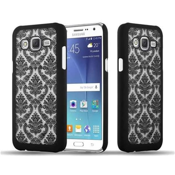 Samsung Galaxy J5 2015 Suojakuori Suojakotelo Flowers Paisley Henna Design naarmuja ja kolhuja vastaan