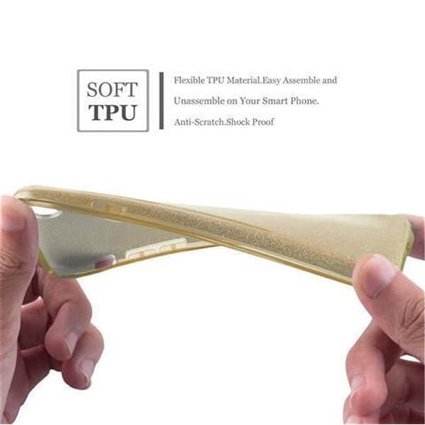 Samsung Galaxy S6 EDGE Suojakuori Suojakotelo TPU silikoni ja kova tapaus glitter muotoilu
