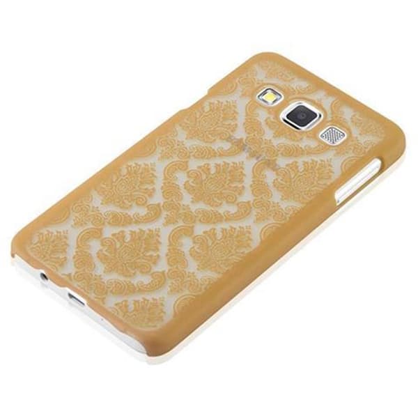 Samsung Galaxy A3 2015 Fodral Mobilskydd Skal i blommig Paisley Henna-design mot repor och stötar