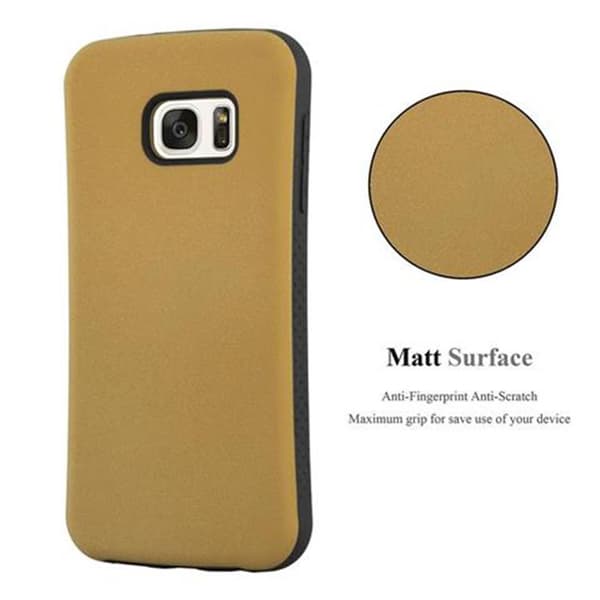 Deksel for Samsung Galaxy S7 Hardt Case Beskyttelsesdeksel Small Waist med sklisikker gummibakside