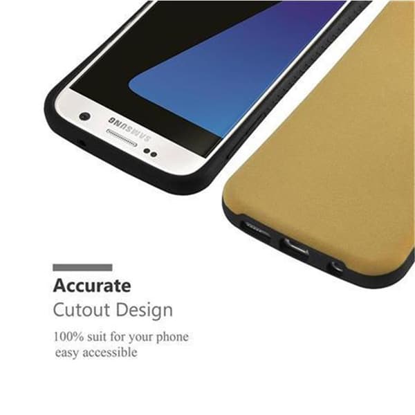 Deksel for Samsung Galaxy S7 Hardt Case Beskyttelsesdeksel Small Waist med sklisikker gummibakside