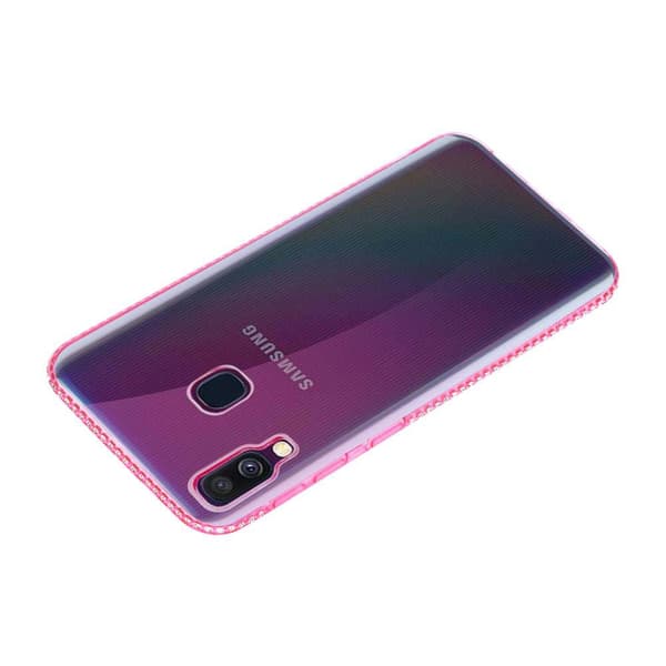 Samsung Galaxy A40 Skal Fodral av flexibelt TPU-silikon i strass design