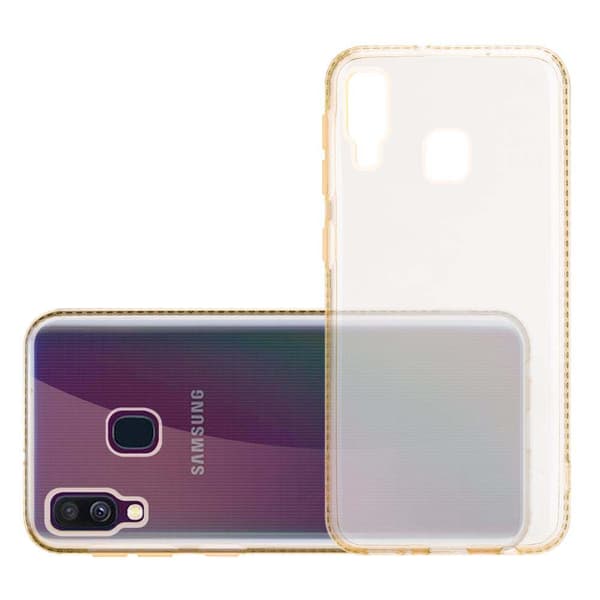 Samsung Galaxy A40 Skal Fodral av flexibelt TPU-silikon i strass design