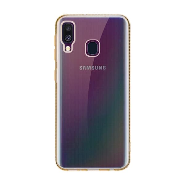Samsung Galaxy A40 Skal Fodral av flexibelt TPU-silikon i strass design