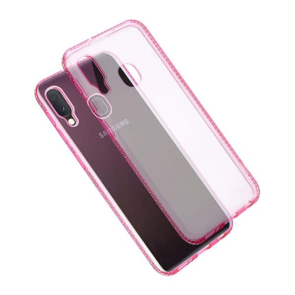 Samsung Galaxy A10e / A20e Skal Fodral av flexibelt TPU-silikon i strass design