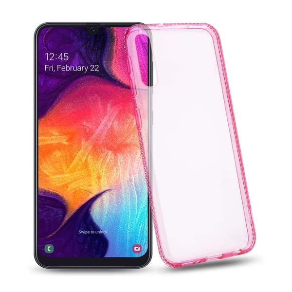 Samsung Galaxy A50 4G / A50s / A30s Suojakuori Suojakotelo valmistettu joustavasta TPU-silikonista strassikivikuvioinnilla