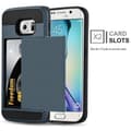 Pikkukuva 3 / 7: Samsung Galaxy S6 EDGE Suojakuori Suojakotelo hybridi Hard Case Suojaava kansi piilotettu kortti taskussa