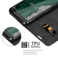 Pikkukuva 5 / 9: Nokia 1 PLUS Suojakotelo Suojakuori Lompakkokotelo Matkapuhelinkotelo jossa magneettisuljenta, jalusta-toiminto ja korttitasku