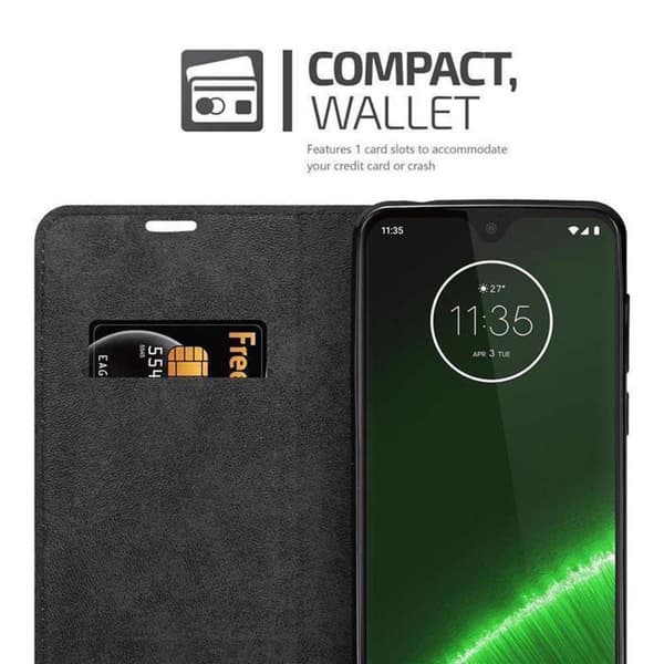 Lommebokdeksel til Motorola MOTO G7 / G7 PLUS Deksel med magnetisk lukking, stativfunksjon og kortlomme