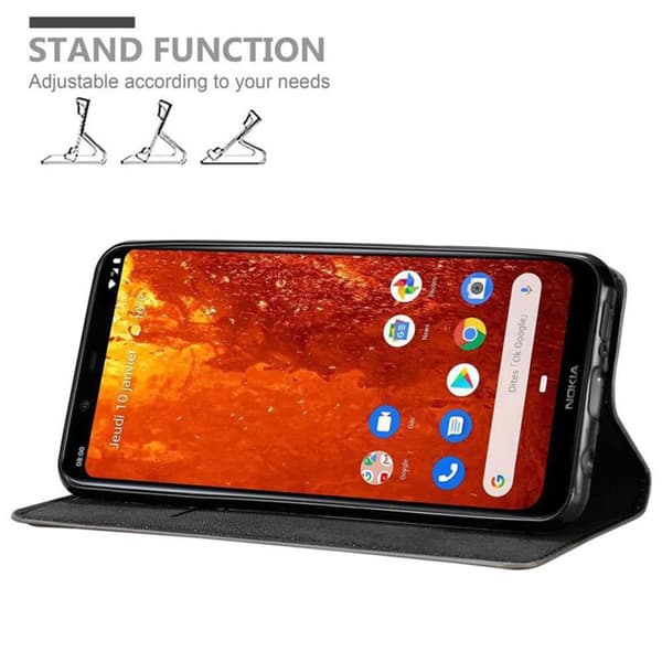 Nokia 8.1 Fodral Skal Plånboksfodral Case med magnetisk stängning, ståfunktion och kortficka