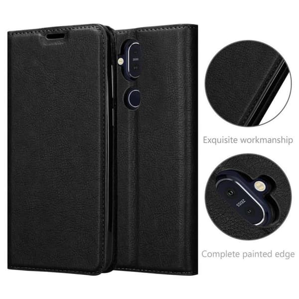 Nokia 8.1 Fodral Skal Plånboksfodral Case med magnetisk stängning, ståfunktion och kortficka