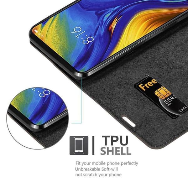 Xiaomi Mi MIX 3 Suojakotelo Suojakuori Lompakkokotelo Matkapuhelinkotelo jossa magneettisuljenta, jalusta-toiminto ja korttitasku