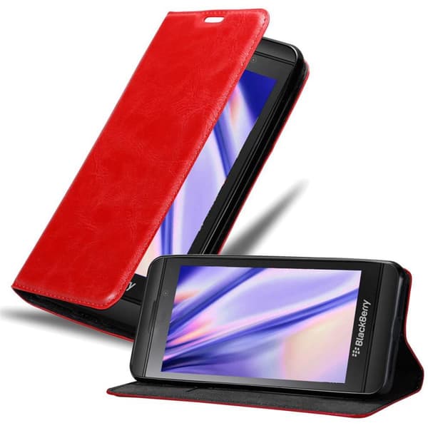 Blackberry Z10 Suojakotelo Suojakuori Lompakkokotelo Matkapuhelinkotelo jossa magneettisuljenta, jalusta-toiminto ja korttitasku