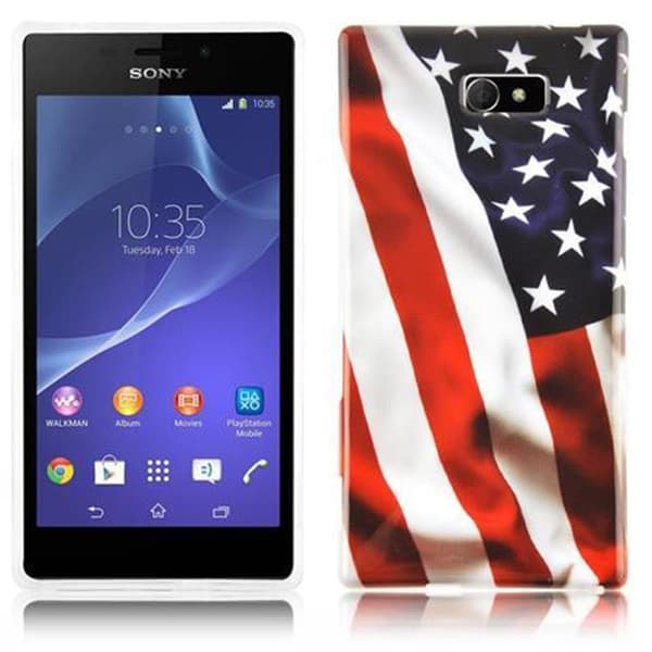 Deksel til Sony Xperia M2 / M2 AQUA Hardt beskyttelsesdeksel i trendy design