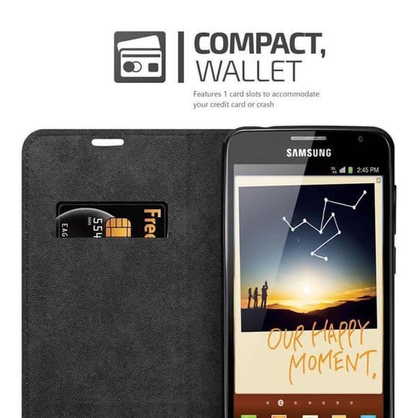 Samsung Galaxy NOTE 1 Suojakotelo Suojakuori Lompakkokotelo Matkapuhelinkotelo jossa magneettisuljenta, jalusta-toiminto ja korttitasku