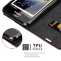 Pikkukuva 4 / 8: Samsung Galaxy NOTE 1 Suojakotelo Suojakuori Lompakkokotelo Matkapuhelinkotelo jossa magneettisuljenta, jalusta-toiminto ja korttitasku