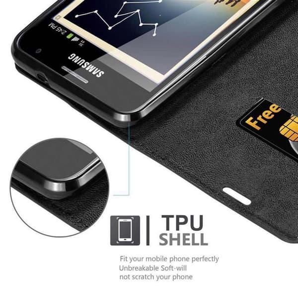 Samsung Galaxy NOTE 1 Suojakotelo Suojakuori Lompakkokotelo Matkapuhelinkotelo jossa magneettisuljenta, jalusta-toiminto ja korttitasku