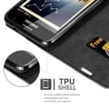Pikkukuva 4 / 8: Samsung Galaxy NOTE 1 Suojakotelo Suojakuori Lompakkokotelo Matkapuhelinkotelo jossa magneettisuljenta, jalusta-toiminto ja korttitasku