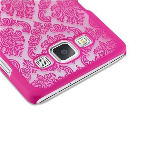 Deksel for Samsung Galaxy A5 2015 Hardt Case Beskyttelsesdeksel i Flowers Paisley Henna-design mot riper og slag