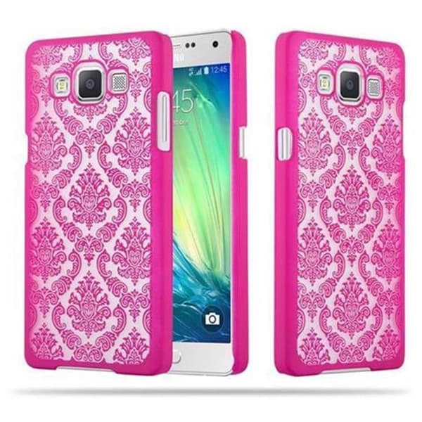 Deksel for Samsung Galaxy A5 2015 Hardt Case Beskyttelsesdeksel i Flowers Paisley Henna-design mot riper og slag