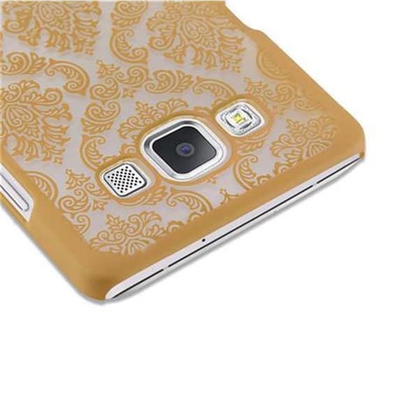 Deksel for Samsung Galaxy A5 2015 Hardt Case Beskyttelsesdeksel i Flowers Paisley Henna-design mot riper og slag